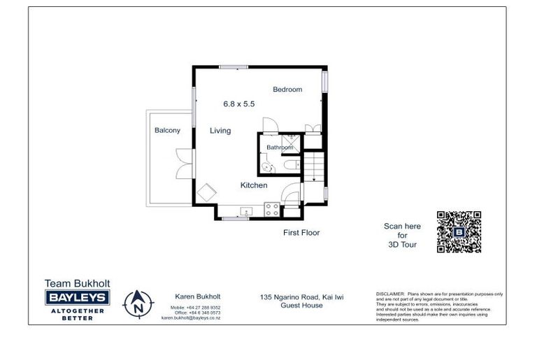 Photo of property in 135 Ngarino Road, Kai Iwi, Whanganui, 4574