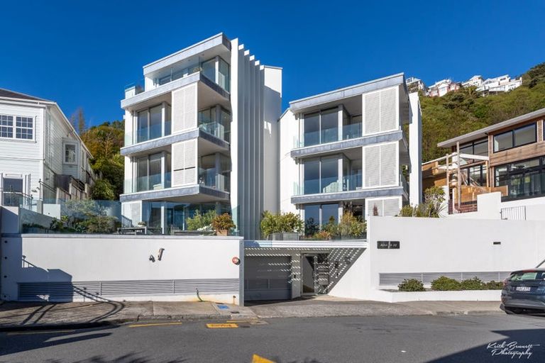 Photo of property in Alto Apartments, 3b/22 Telford Terrace, Oriental Bay, Wellington, 6011