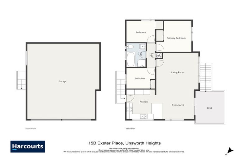 Photo of property in 2/15 Exeter Place, Unsworth Heights, Auckland, 0632