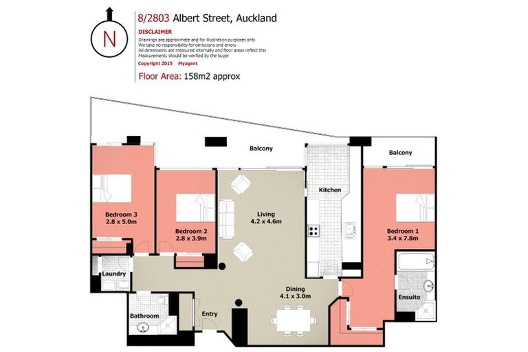 Photo of property in Quay West Apartments, 2803/8 Albert Street, Auckland Central, Auckland, 1010