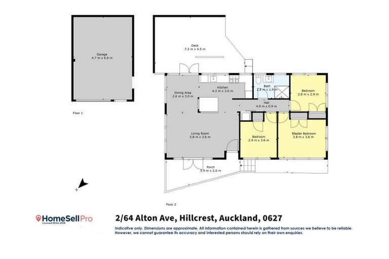 Photo of property in 2/64 Alton Avenue, Hillcrest, Auckland, 0627