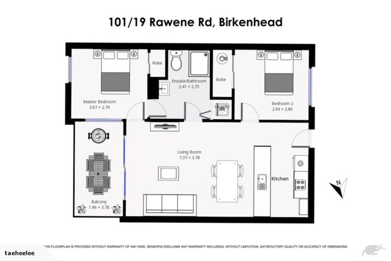 Photo of property in 101/19 Rawene Road, Birkenhead, Auckland, 0626