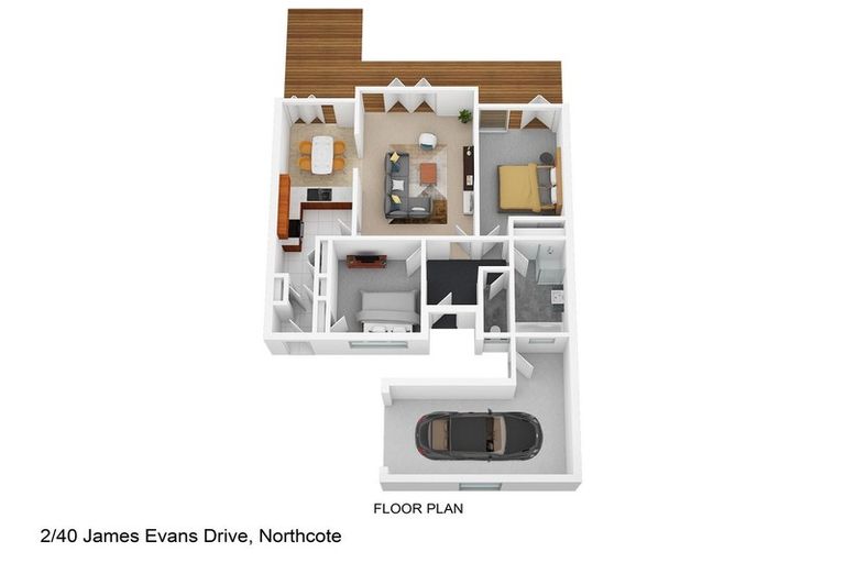 Photo of property in 2/40 James Evans Drive, Northcote, Auckland, 0627