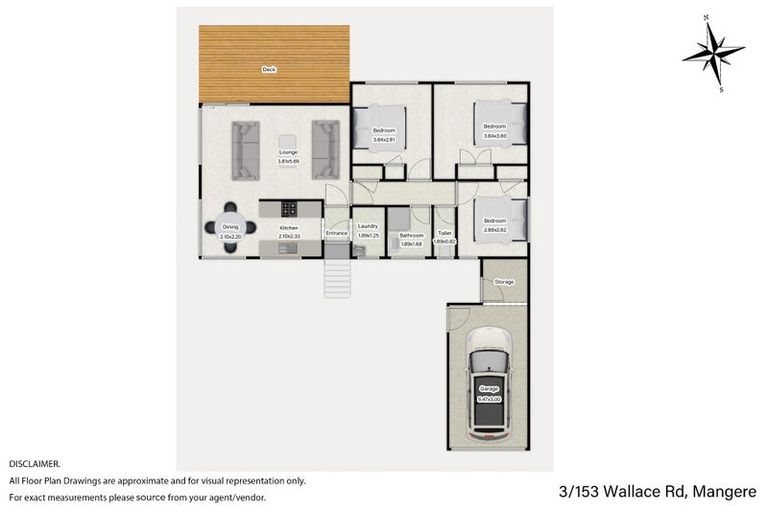 Photo of property in 3/153 Wallace Road, Mangere Bridge, Auckland, 2022