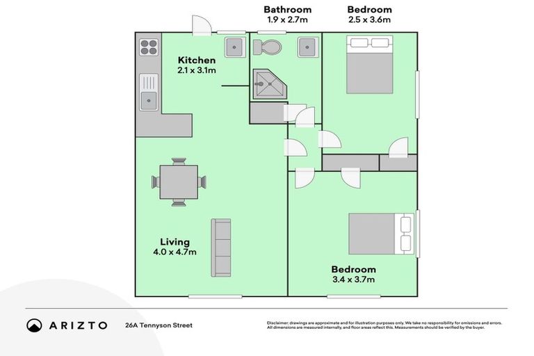 Photo of property in 26a Tennyson Street, Leamington, Cambridge, 3432
