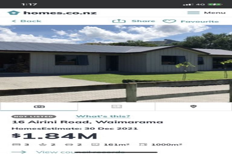 Photo of property in 16 Airini Road, Waimarama, Havelock North, 4294