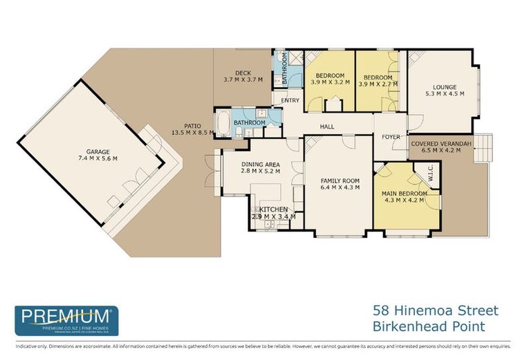 Photo of property in 58 Hinemoa Street, Birkenhead, Auckland, 0626