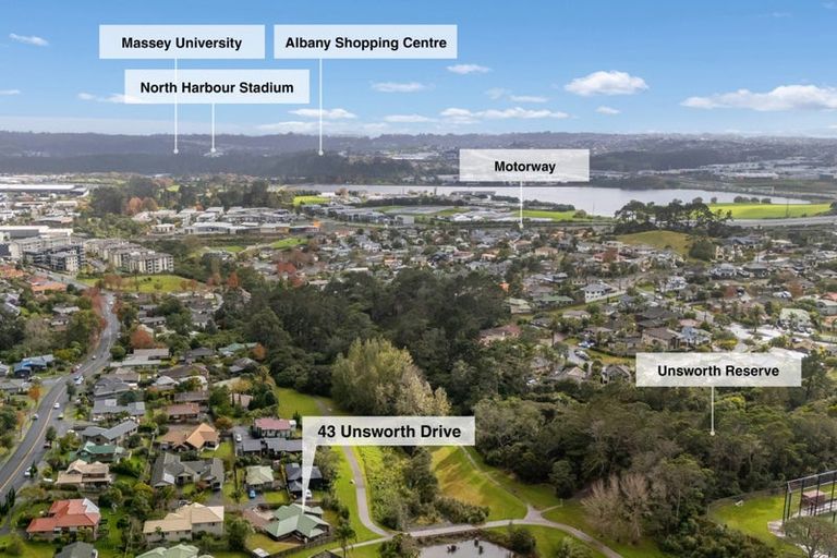 Photo of property in 43 Unsworth Drive, Unsworth Heights, Auckland, 0632