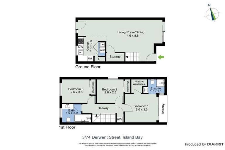 Photo of property in 3/74 Derwent Street, Island Bay, Wellington, 6023