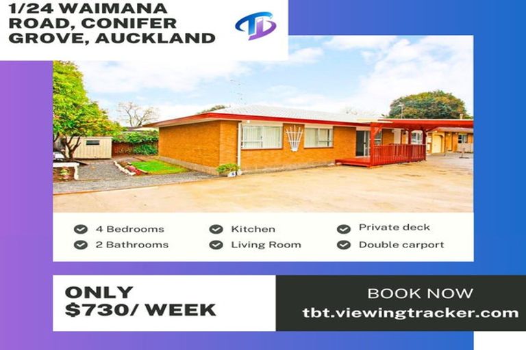 Photo of property in 1/24 Waimana Road, Conifer Grove, Takanini, 2112