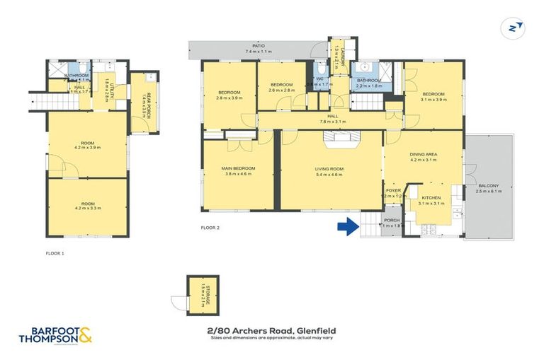 Photo of property in 1/80 Archers Road, Glenfield, Auckland, 0629