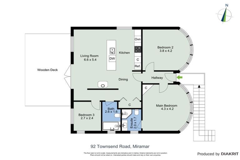 Photo of property in 92 Townsend Road, Miramar, Wellington, 6022