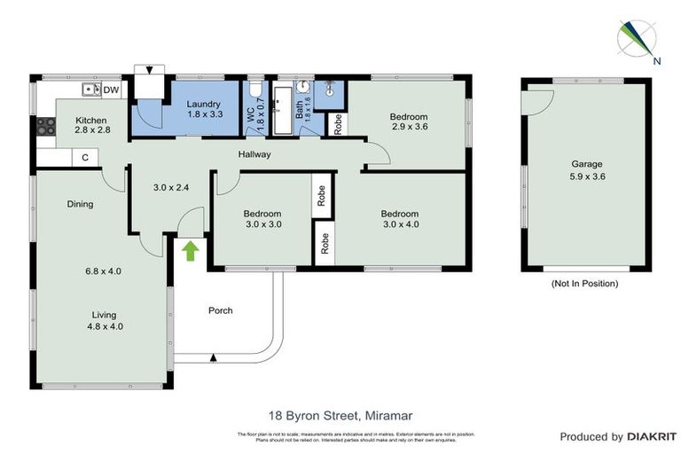 Photo of property in 18 Byron Street, Miramar, Wellington, 6022