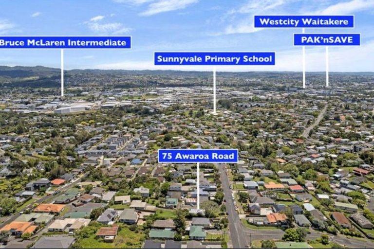 Photo of property in 75 Awaroa Road, Sunnyvale, Auckland, 0612