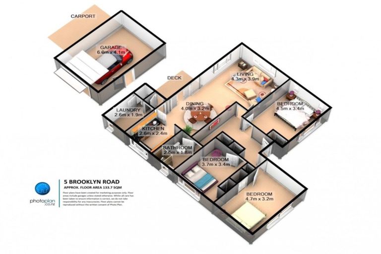 Photo of property in 5 Brooklyn Road, Claudelands, Hamilton, 3214