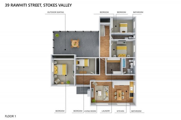 Photo of property in 39 Rawhiti Street, Stokes Valley, Lower Hutt, 5019