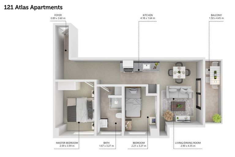 Photo of property in Atlas Apartments, 21/49 Maunganui Road, Mount Maunganui, 3116