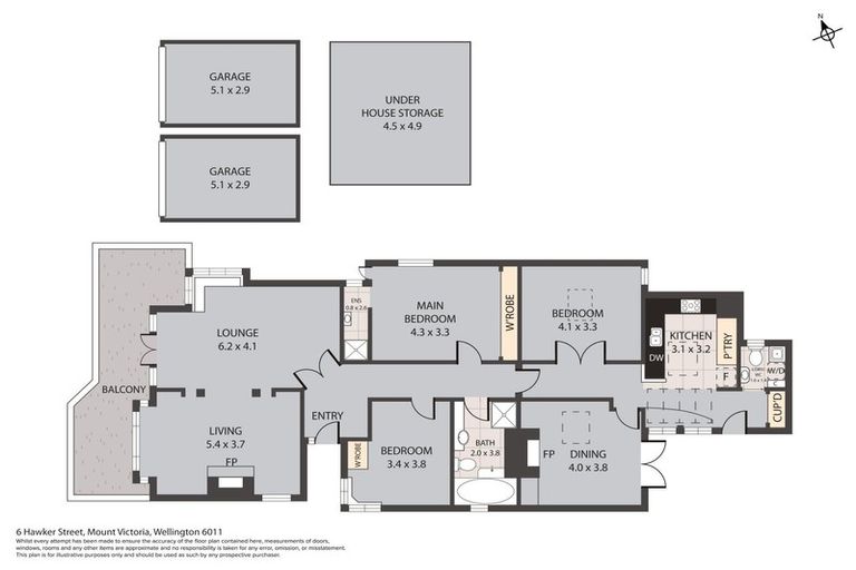 Photo of property in 6 Hawker Street, Mount Victoria, Wellington, 6011