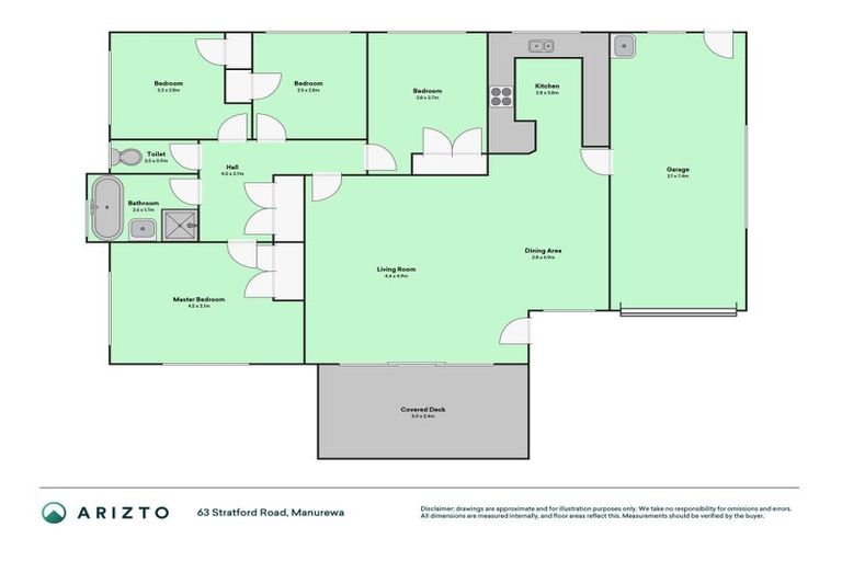 Photo of property in 63 Stratford Road, Manurewa, Auckland, 2105