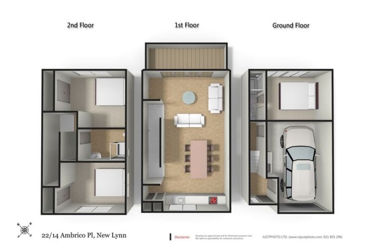 Photo of property in Lakeview Terrace, 22/14 Ambrico Place, New Lynn, Auckland, 0600