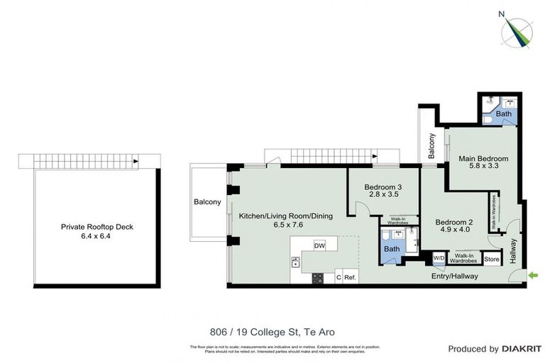 Photo of property in Trinity Apartments, 806/19 College Street, Te Aro, Wellington, 6011