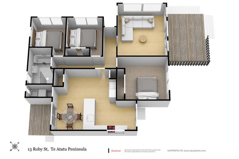 Photo of property in 13 Roby Street, Te Atatu Peninsula, Auckland, 0610