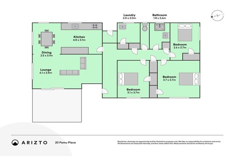 Photo of property in 20 Pamu Place, Waitara, 4320