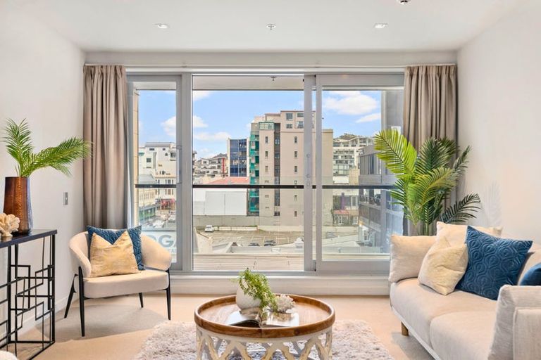 Photo of property in Monument Apartments, 4d/245 Wakefield Street, Te Aro, Wellington, 6011