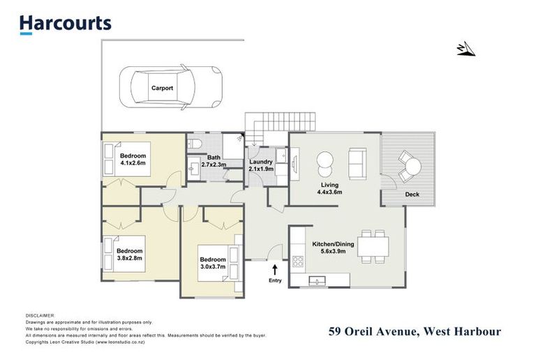 Photo of property in 59 Oreil Avenue, West Harbour, Auckland, 0618