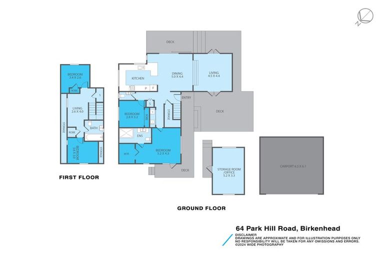 Photo of property in 64 Park Hill Road, Birkenhead, Auckland, 0626