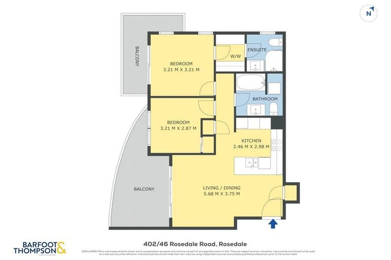 Photo of property in Apollo Apartments, 201/46 Rosedale Road, Rosedale, Auckland, 0632