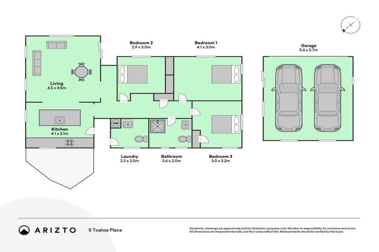 Photo of property in 5 Toatoa Place, Mangere Bridge, Auckland, 2022