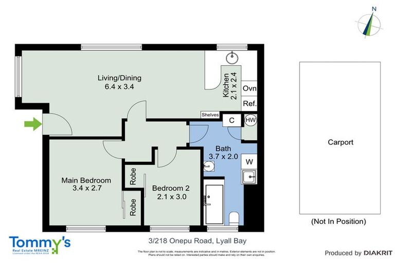 Photo of property in 3/218 Onepu Road, Lyall Bay, Wellington, 6022