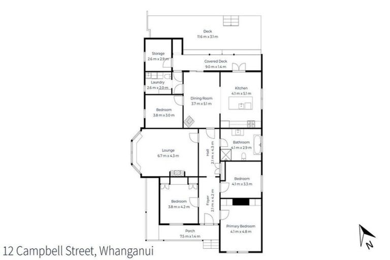 Photo of property in 12 Campbell Street, Whanganui, 4500