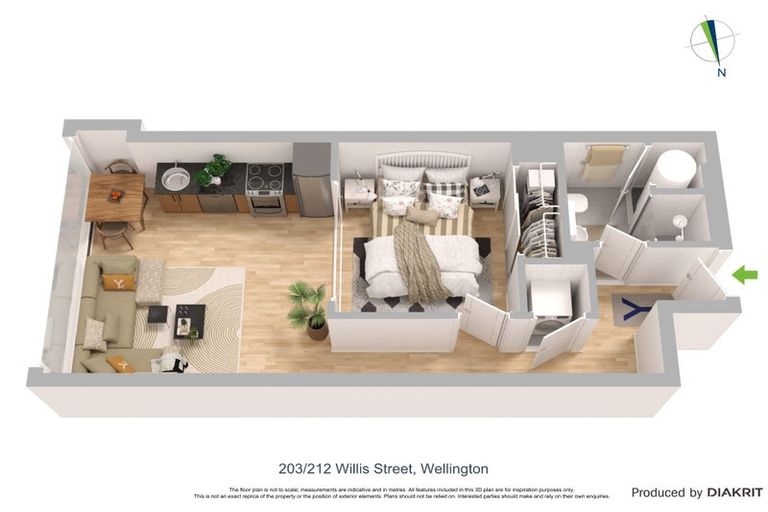 Photo of property in 203/212 Willis Street, Te Aro, Wellington, 6011