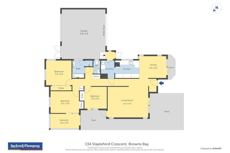 Photo of property in 134 Stapleford Crescent, Browns Bay, Auckland, 0630