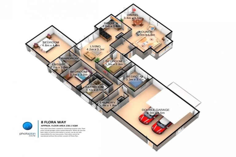 Photo of property in 8 Flora Way, Rototuna, Hamilton, 3210