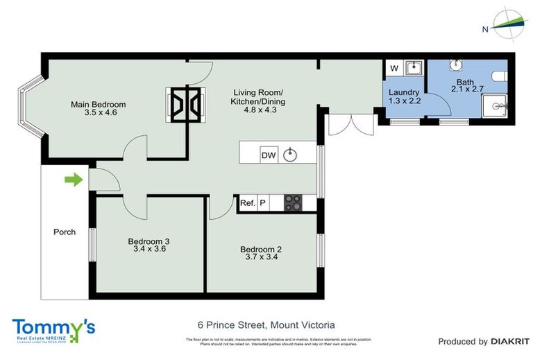 Photo of property in 6 Prince Street, Mount Victoria, Wellington, 6011