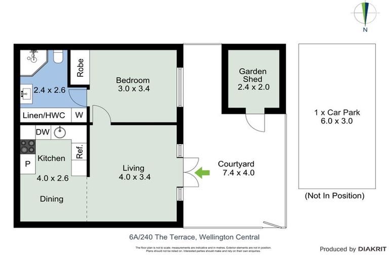 Photo of property in 6a/240 The Terrace, Wellington Central, Wellington, 6011