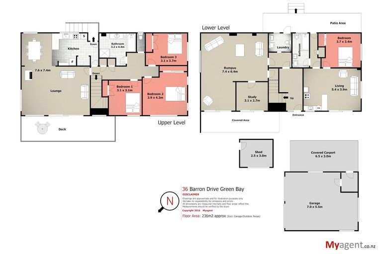 Photo of property in 36 Barron Drive, Green Bay, Auckland, 0604