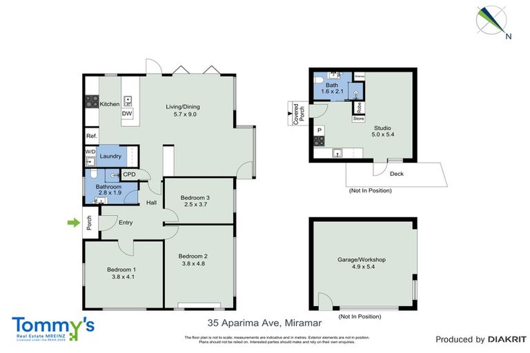 Photo of property in 35 Aparima Avenue, Miramar, Wellington, 6022