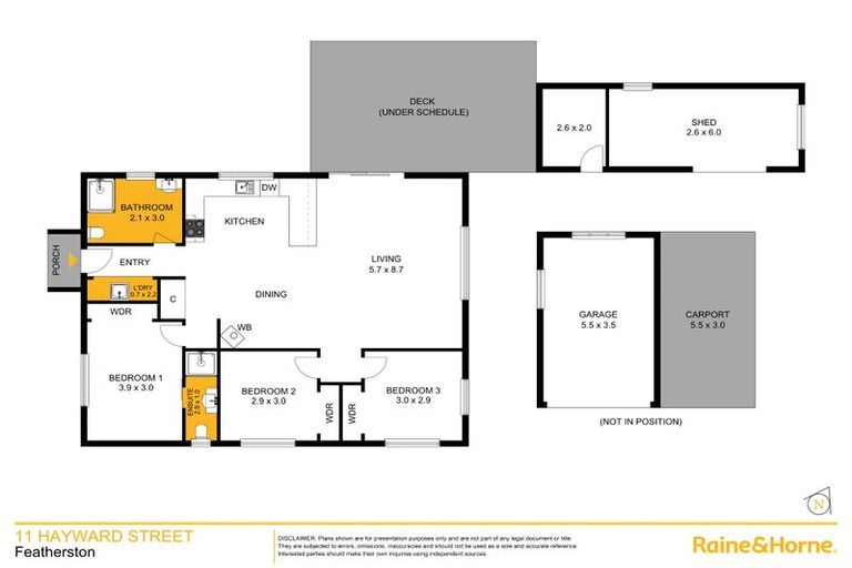 Photo of property in 11 Hayward Street, Featherston, 5710