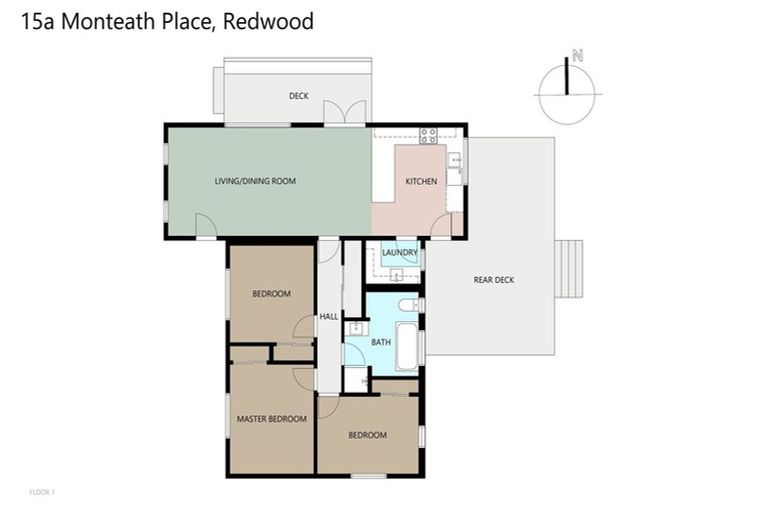 Photo of property in 15a Monteath Place, Redwood, Christchurch, 8051