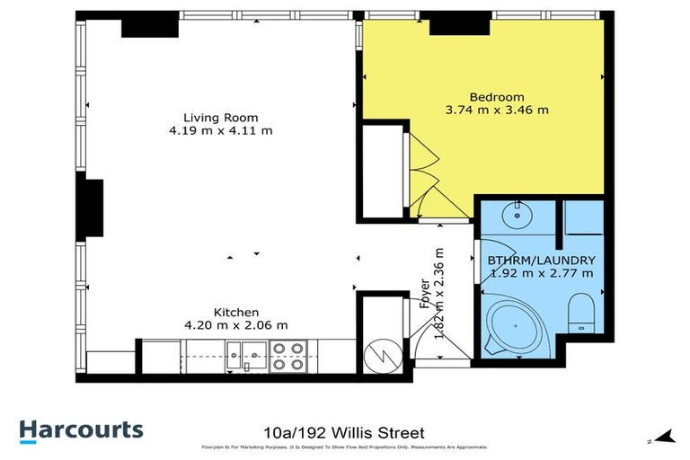 Photo of property in St Peters Apartments, 10a/192 Willis Street, Te Aro, Wellington, 6011