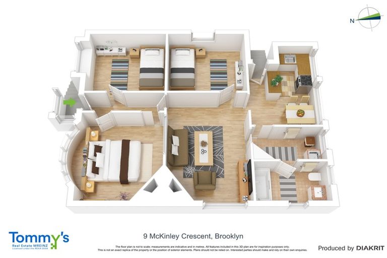 Photo of property in 9 Mckinley Crescent, Brooklyn, Wellington, 6021