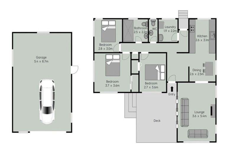 Photo of property in 5 Wallace Road, Mangere Bridge, Auckland, 2022