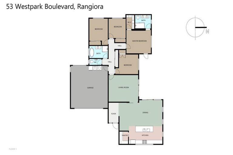 Photo of property in 53 Westpark Boulevard, Rangiora, 7400