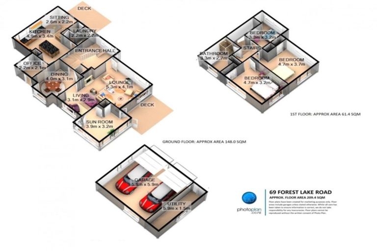 Photo of property in 69 Forest Lake Road, Forest Lake, Hamilton, 3200