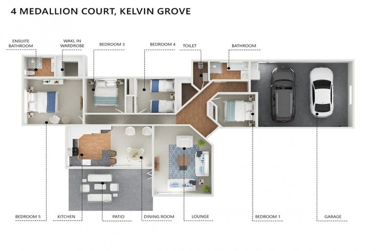 Photo of property in 4 Medallion Court, Kelvin Grove, Palmerston North, 4414