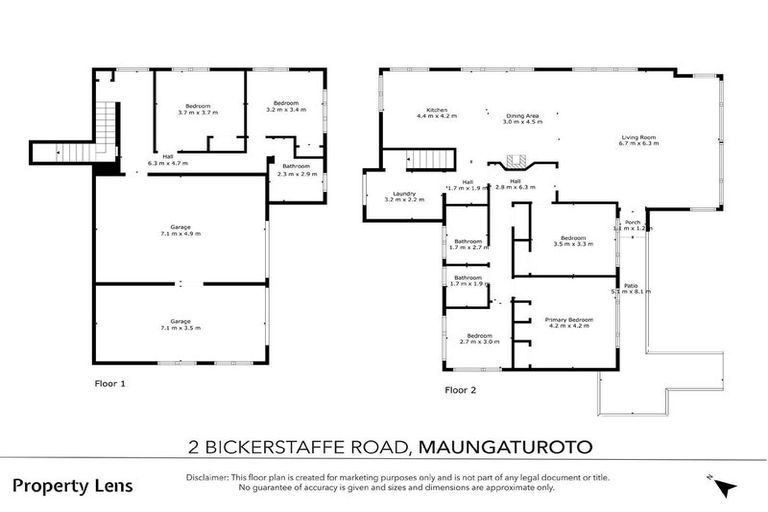 Photo of property in 2 Bickerstaffe Road, Maungaturoto, 0520